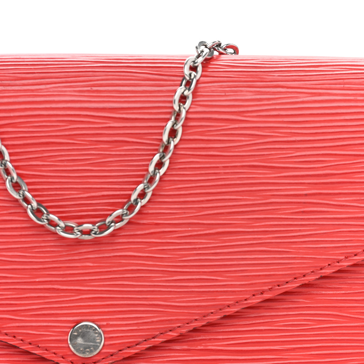 Epi Pochette Felicie Coquelicot