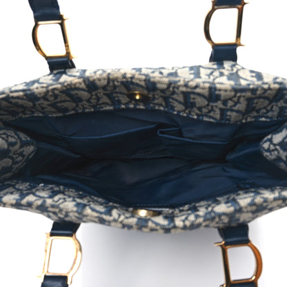 Christian Dior Monogram Tote Blue 5 of 13