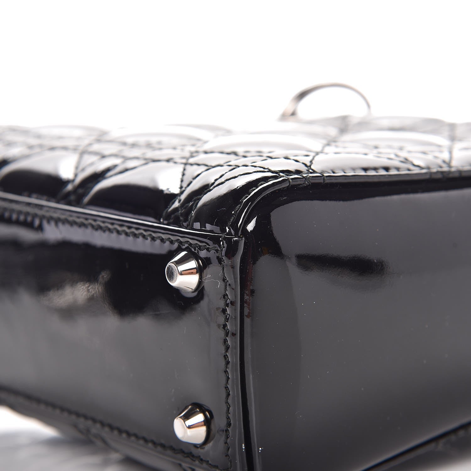 Christian Dior Patent Cannage Mini Lady Dior Black 11 of 12