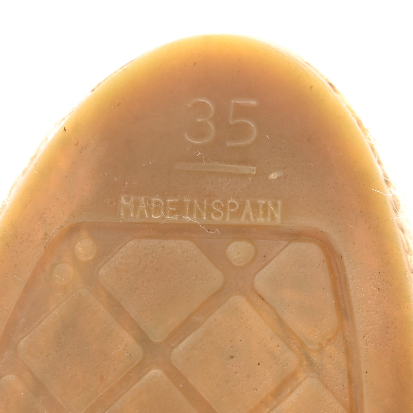 Lambskin CC Espadrilles 35 Beige Black