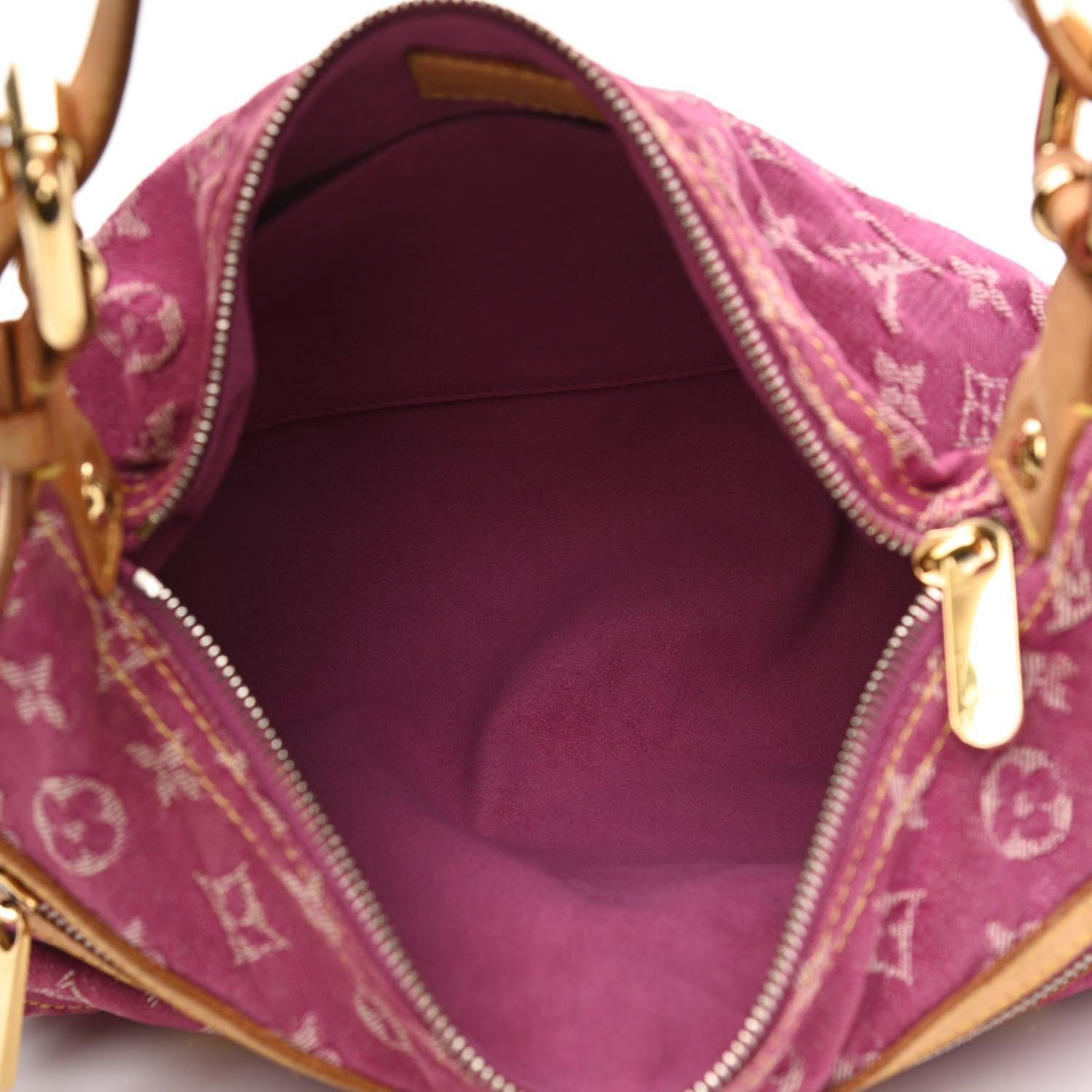 Louis Vuitton Denim Baggy PM Fuchsia 5 of 8