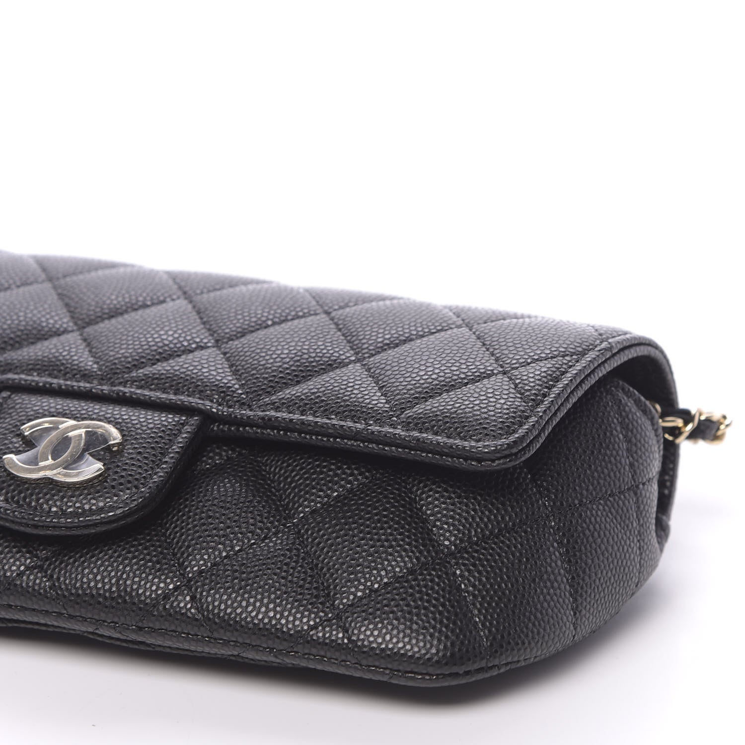 Chanel Caviar Quilted Glasses Case With Chain Black 10 of 12
