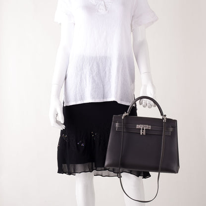 Hermes Box Kelly 32 Ardoise 2 of 8