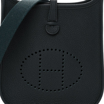 Hermes Taurillon Clemence Evelyne TPM Vert Cypress 8 of 10