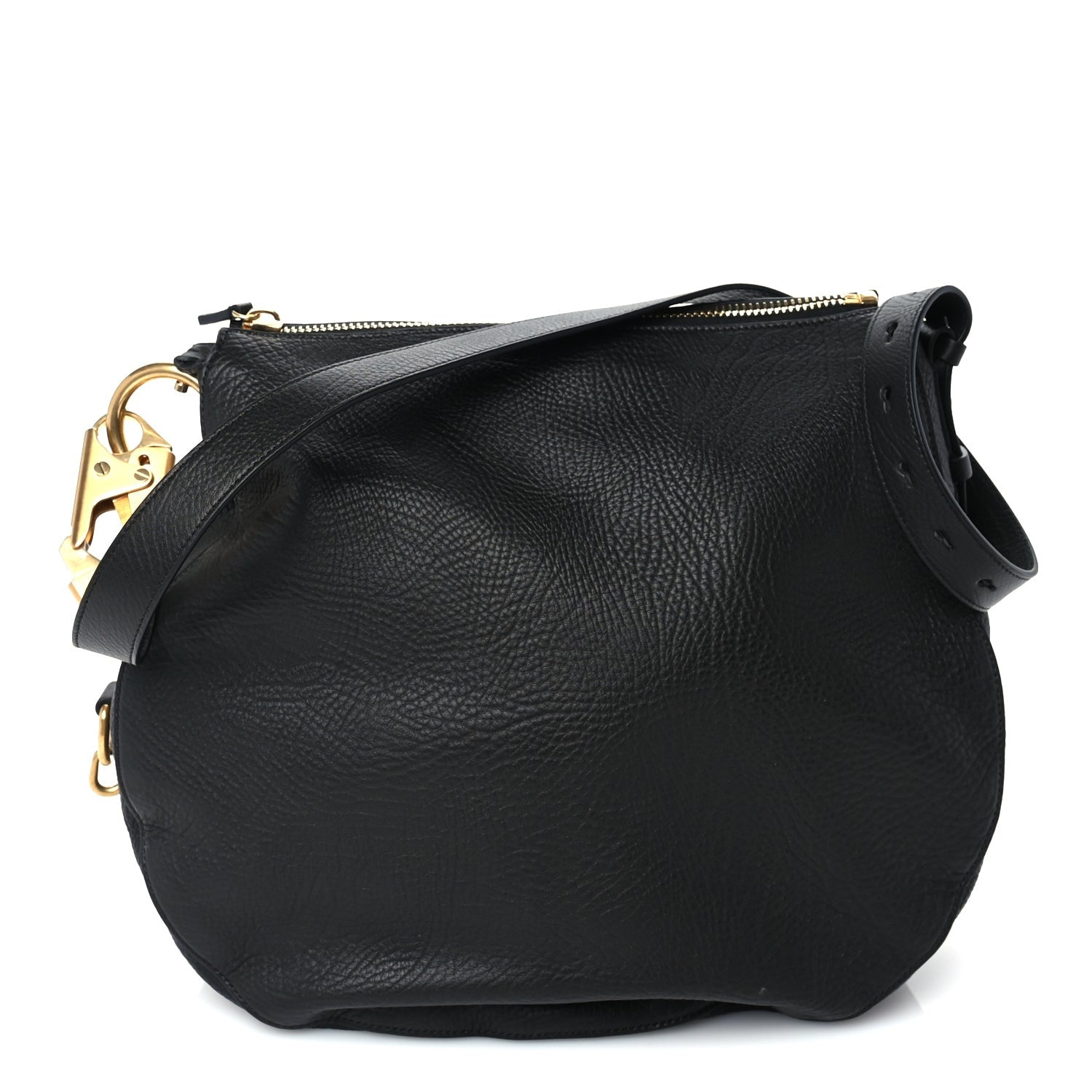 Burberry Grainy Calfskin Medium Knight Bag Black 1 of 8