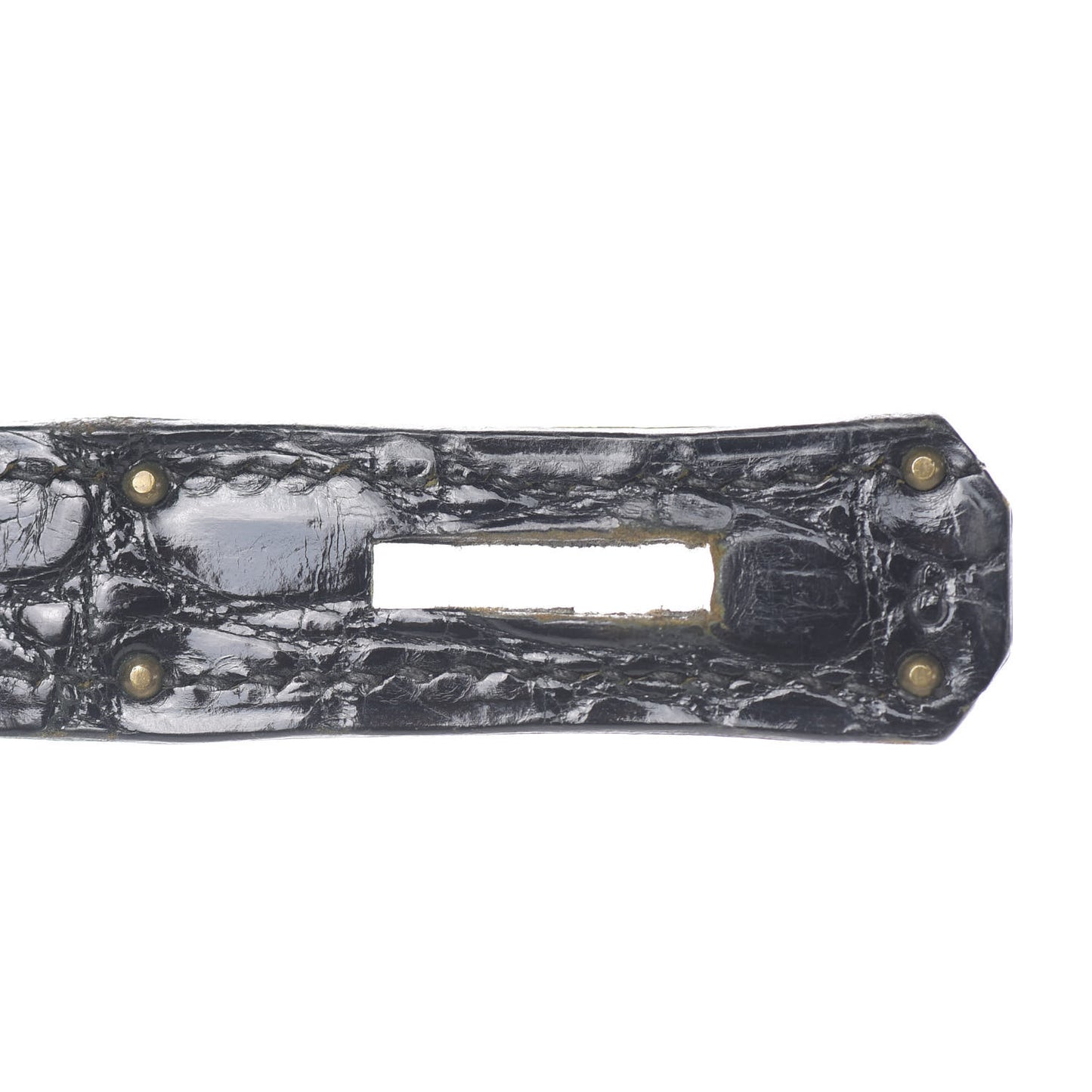 Shiny Niloticus Crocodile Kelly 28 Black