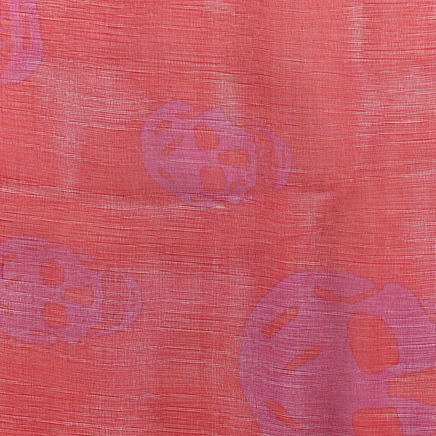 Silk Chiffon Skull Scarf Red