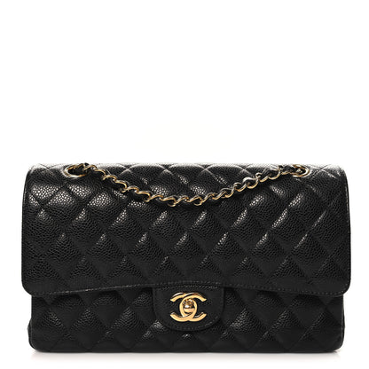 Chanel Caviar Quilted Medium Double Flap Black 1 of 11