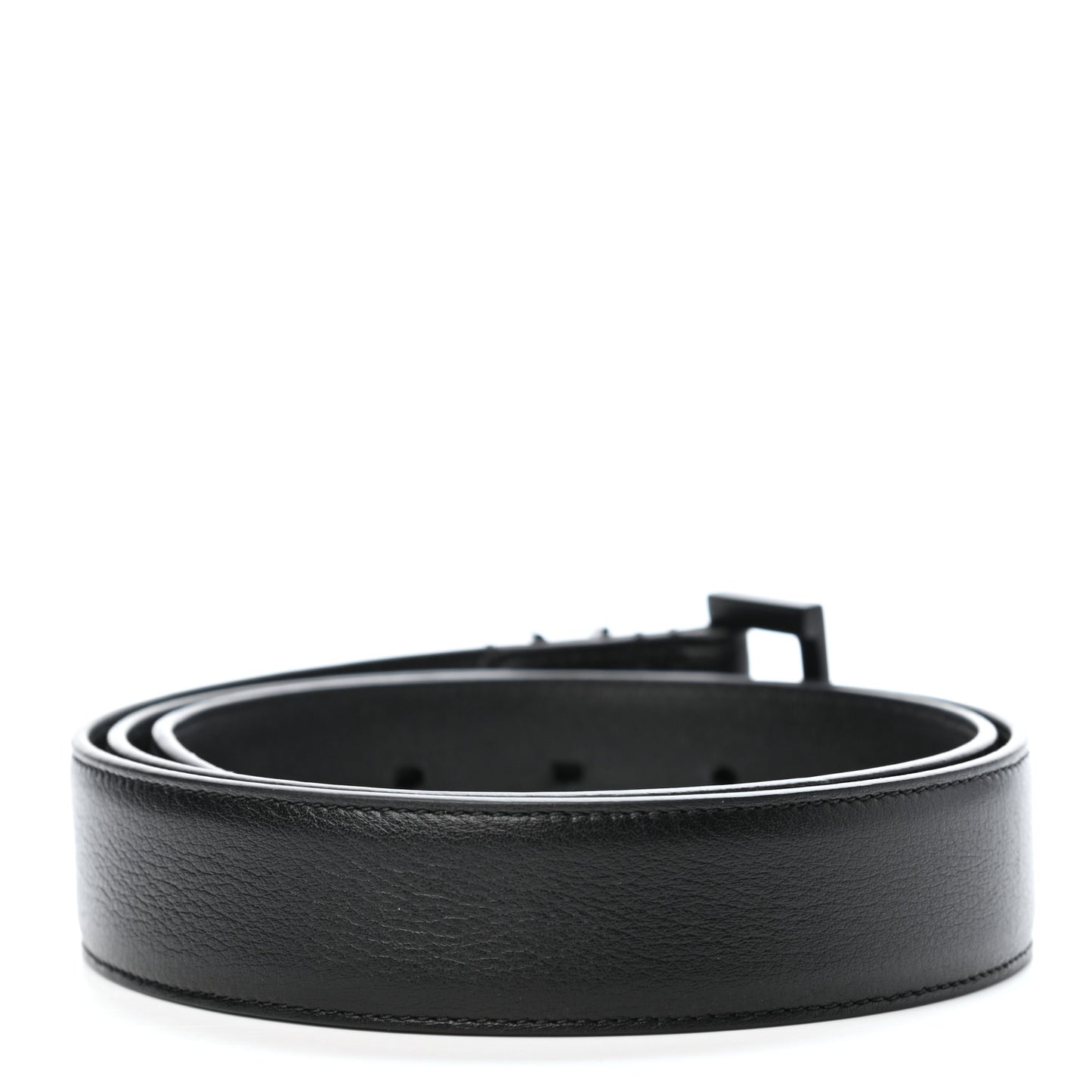 Monogram Square Buckle Belt 85 34 Black