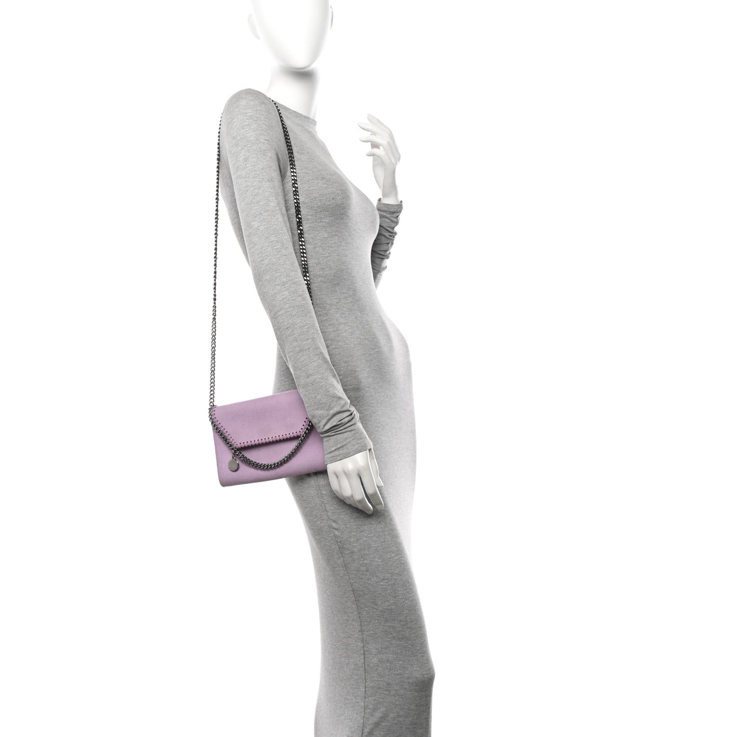 Shaggy Deer Mini Falabella Crossbody Bag Lilac