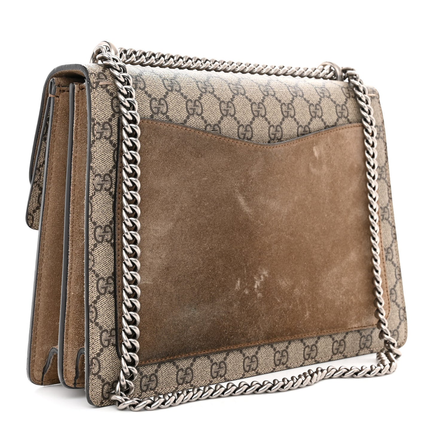 GG Supreme Monogram Medium Dionysus Shoulder Bag Taupe