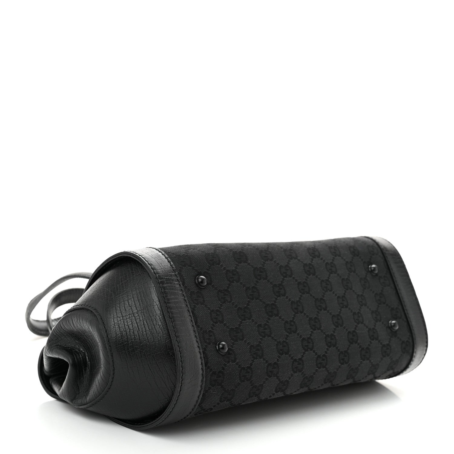 Gucci Monogram Bamboo Bullet Bag Black 4 of 10