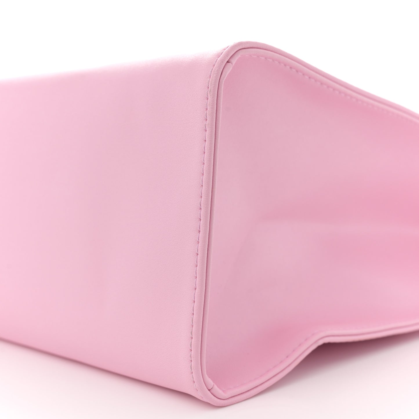 Vegan Leather Medium Shopping Bag Bubblegum