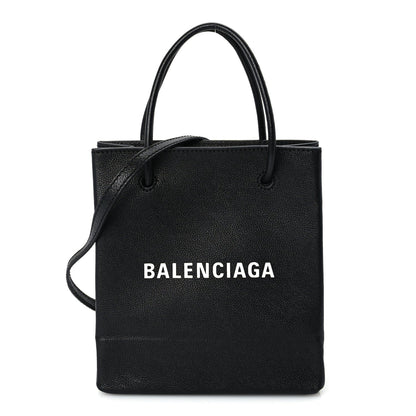 Balenciaga Calfskin Logo XXS Shopping Tote Black 1 of 8