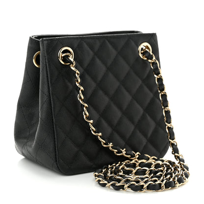 Chanel Caviar Quilted Mini Bucket Bag Black 3 of 11