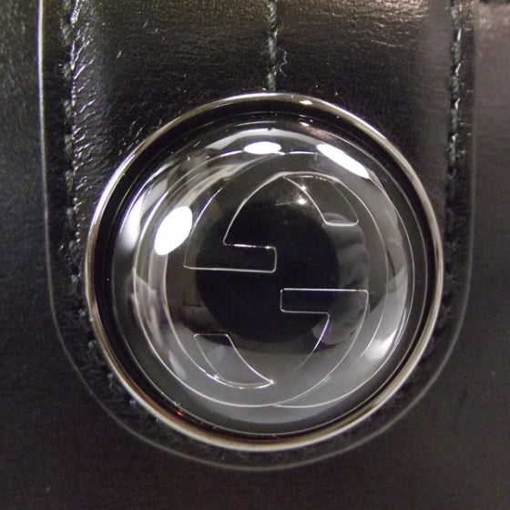 Leather Galaxy Continental Wallet Metallic Black