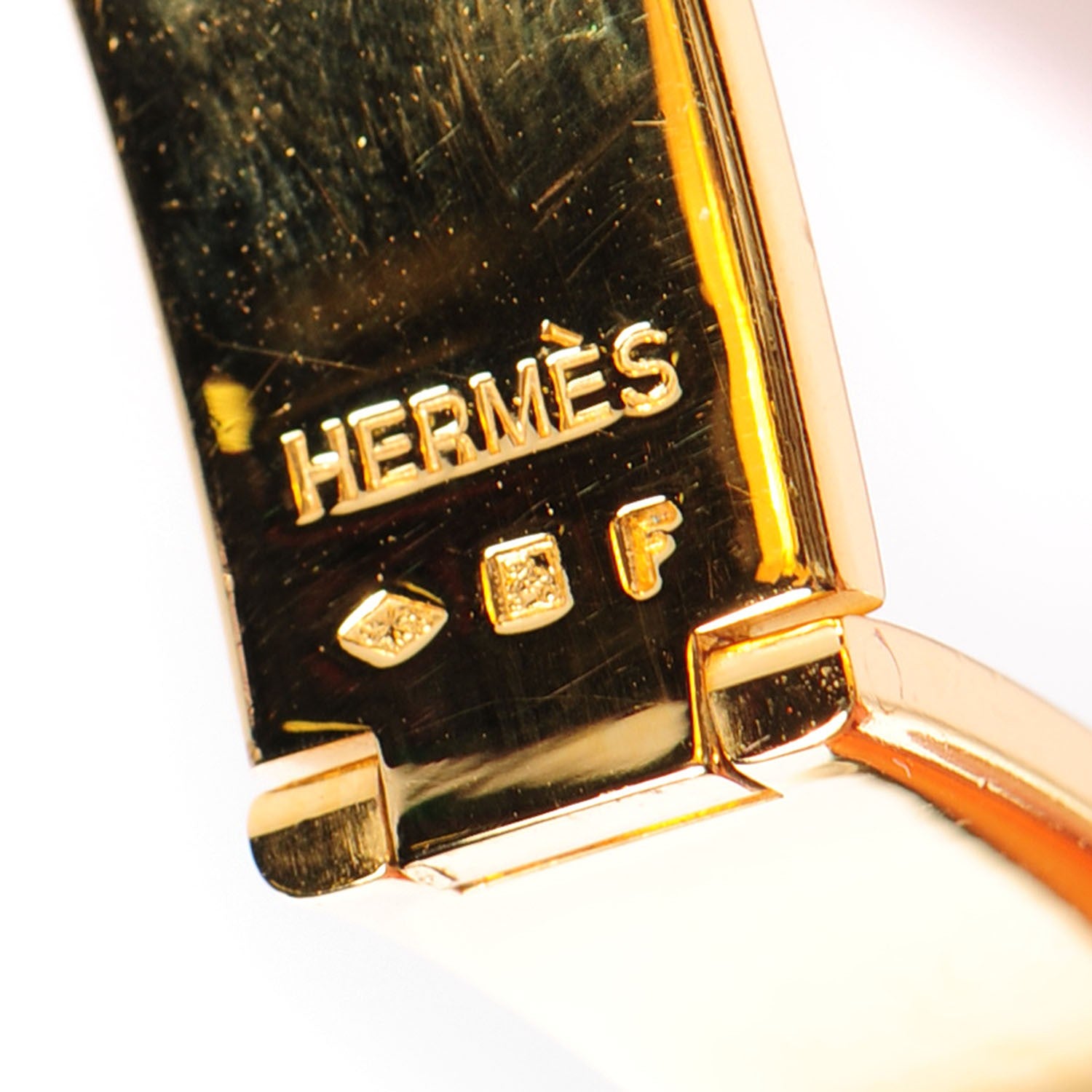 Hermes Enamel Narrow Clic Clac H Bracelet Orange 5 of 6