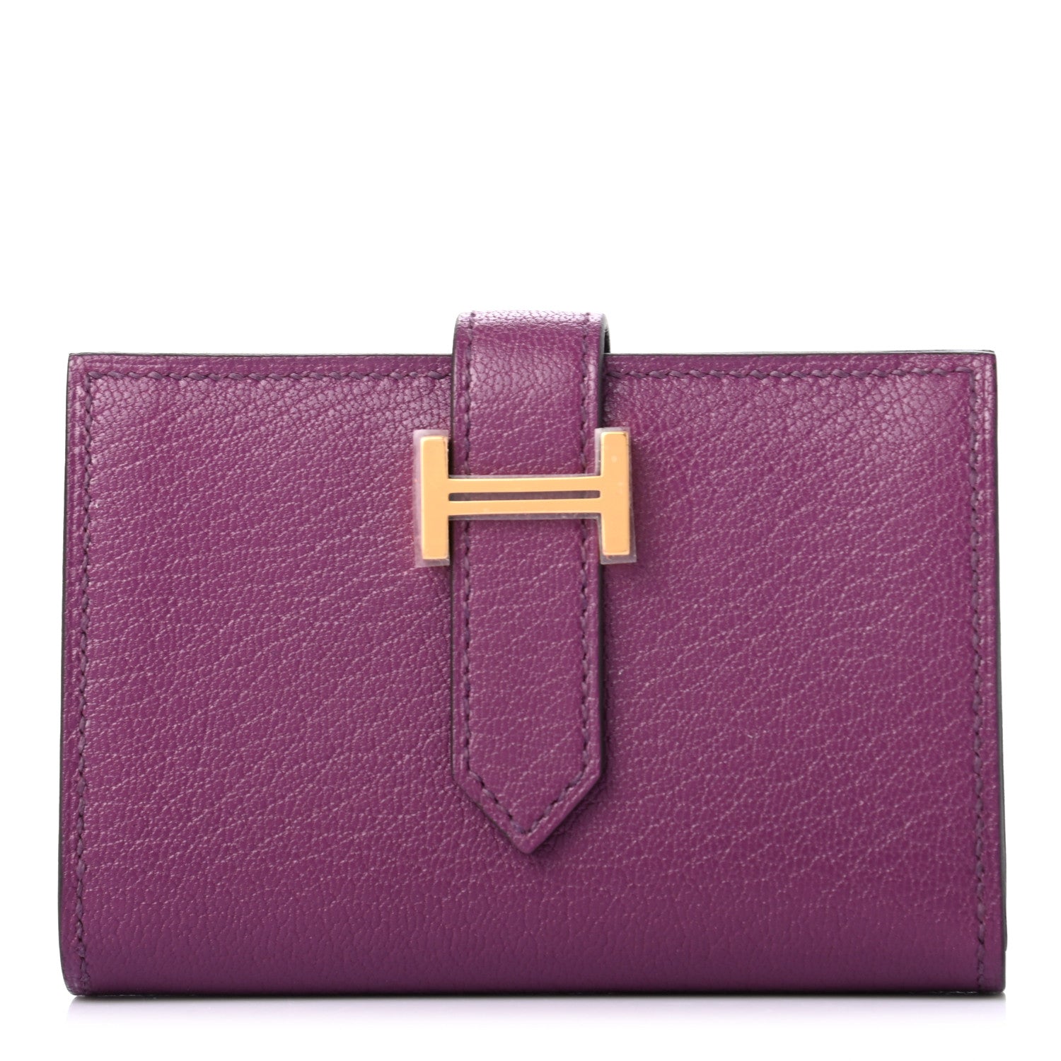 Hermes Chevre Mysore Mini Bearn Wallet Anemone 1 of 7