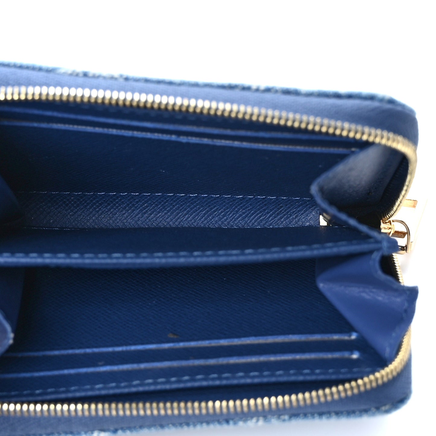 Denim Monogram Zippy Coin Purse Blue