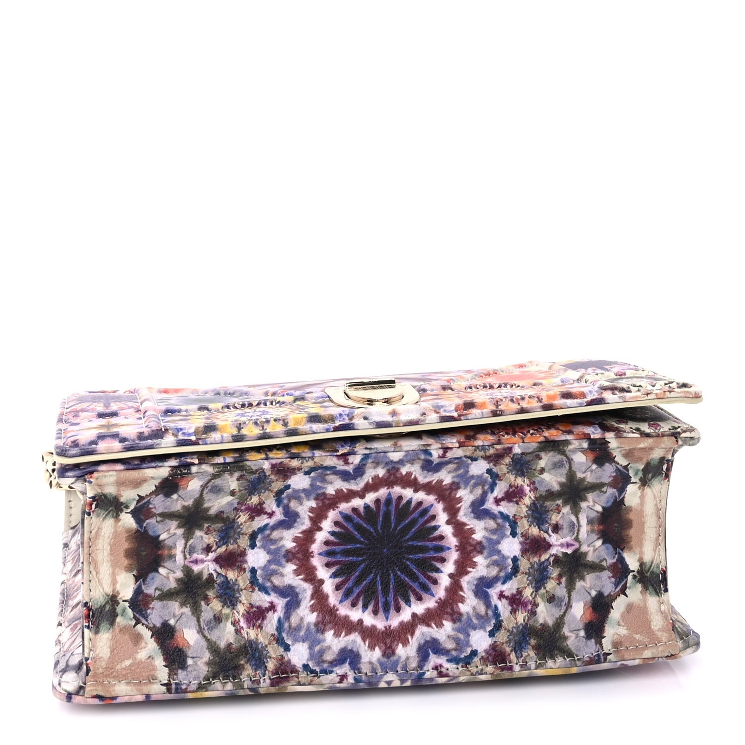 Christian Dior Calfskin Printed Small KaleiDiorscopic Diorama Flap Bag  Latte Multicolor 3 of 8