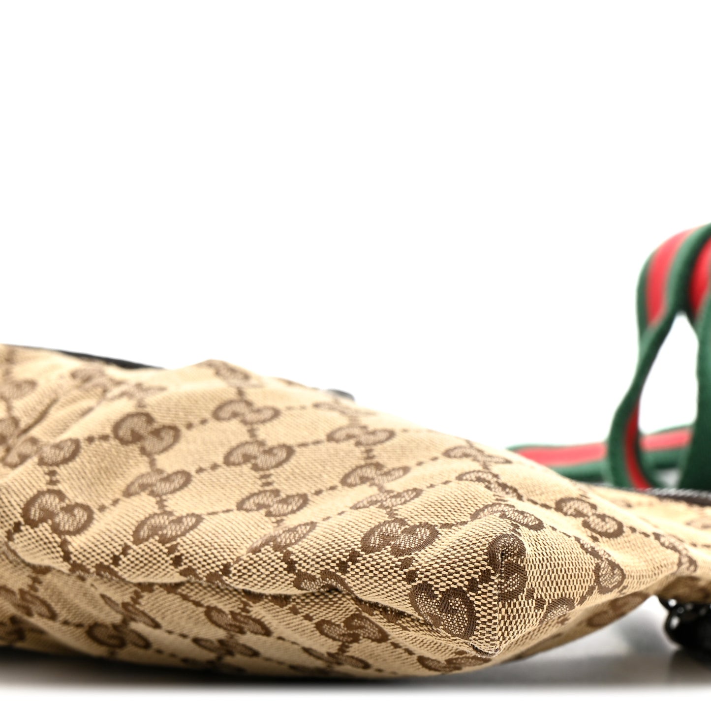 Monogram Web Belt Bag Dark Brown