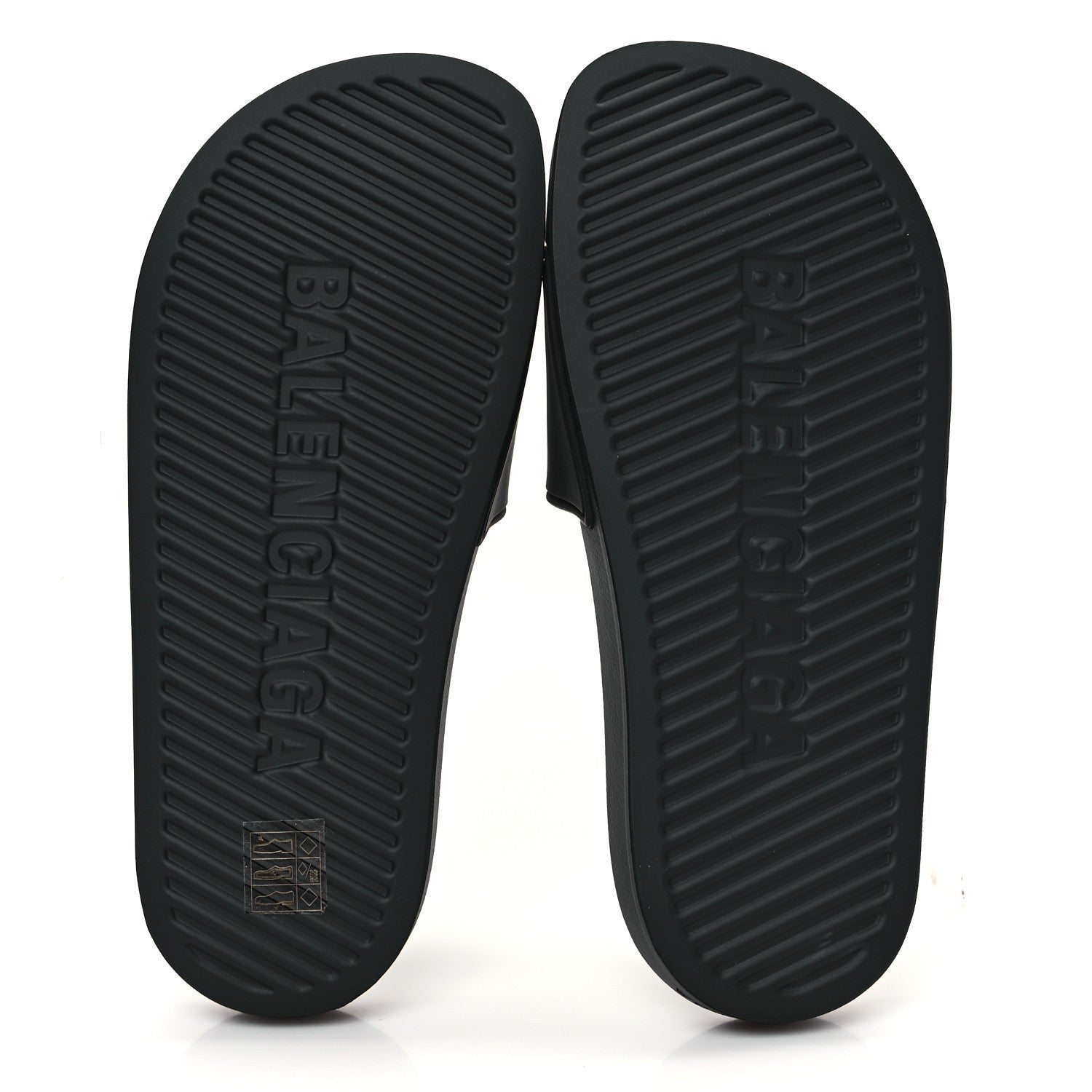 Balenciaga Rubber Womens BB Pool Slide Sandals 36 Black 6 of 7