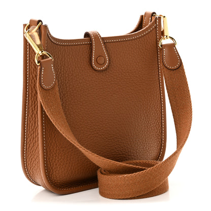 Hermes Taurillon Clemence Evelyne TPM Gold 3 of 11