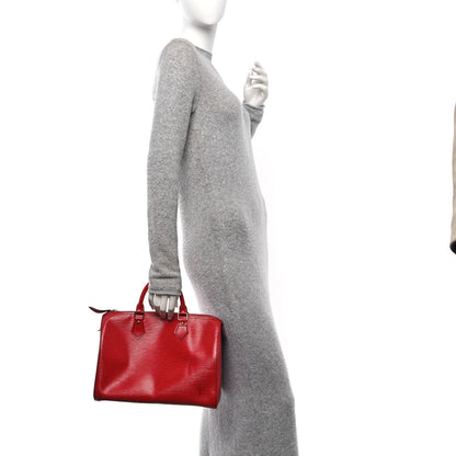 Louis Vuitton Epi Speedy 30 Castillan Red 2 of 7