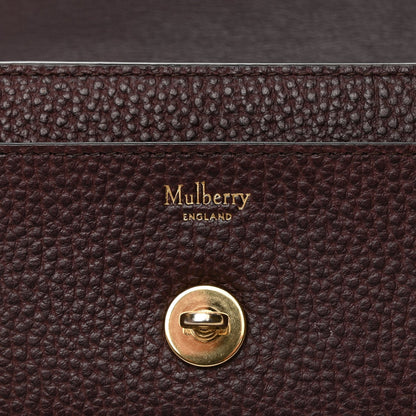 Mulberry MULBERRY Grain Vegetable Tanned Calfskin Darley Wallet Oxblood 5 of 12