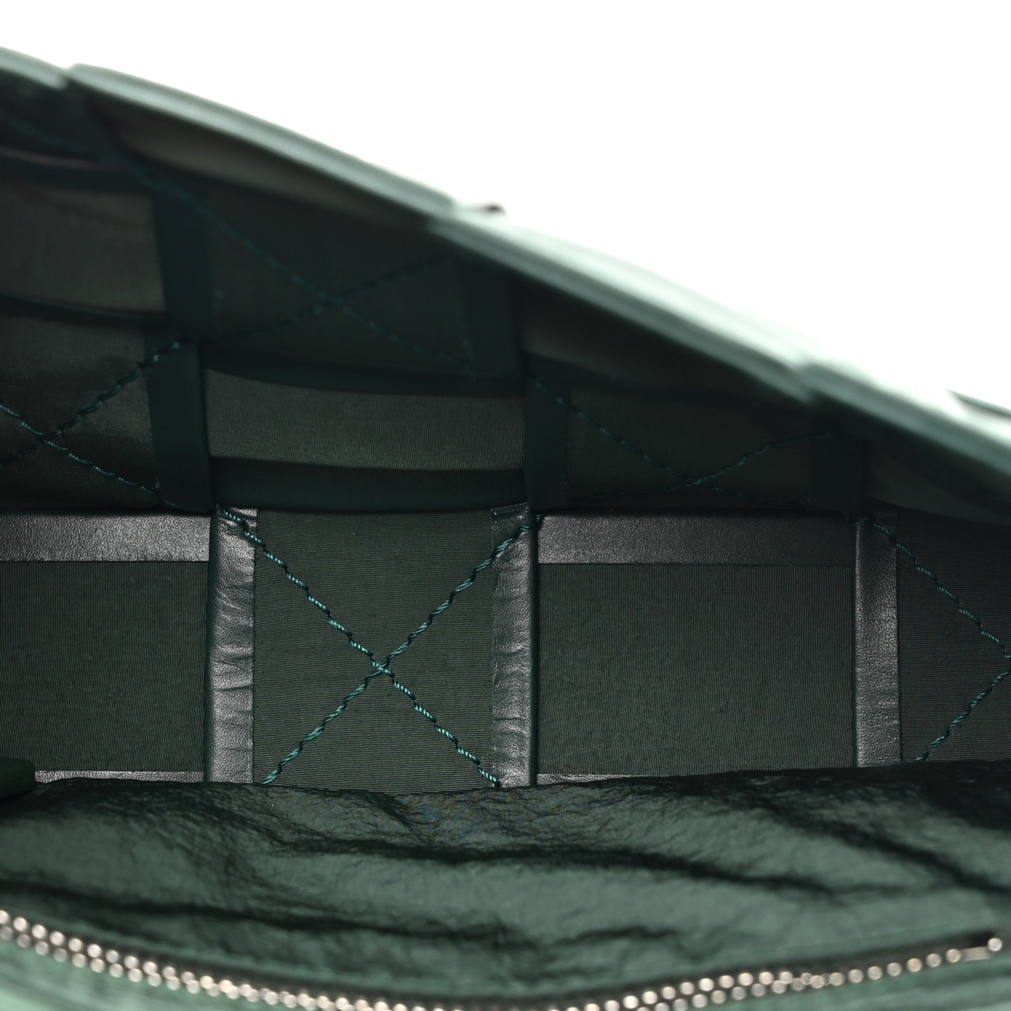 Paper Calfskin Maxi Intreccio Small Cassette Crossbody Bag Raintree