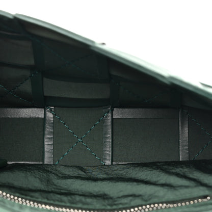 Bottega Veneta Paper Calfskin Maxi Intreccio Small Cassette Crossbody Bag Raintree 5 of 10