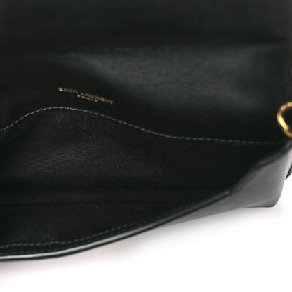 Saint Laurent Grained Calfskin Monogram Phone Holder Crossbody Black 5 of 10