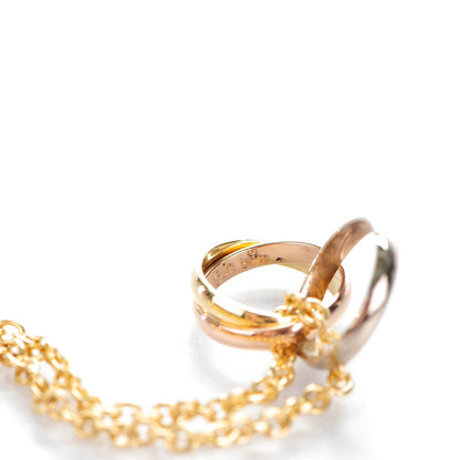 Cartier 18K Pink Yellow White Gold Trinity Pendant Necklace 8 of 9