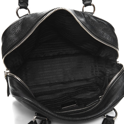 Prada Vitello Daino Tote Nero Black 5 of 18