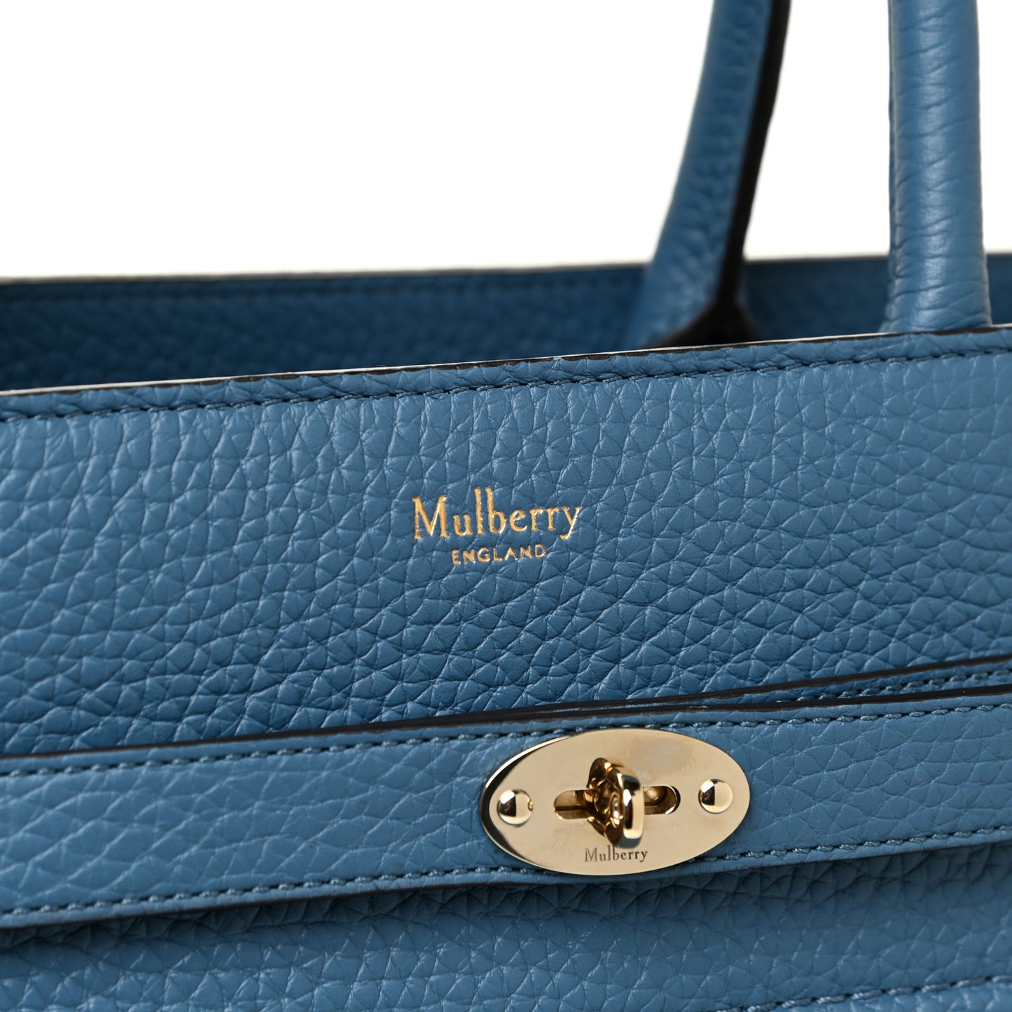 Heavy Grain Belted Bayswater Tote Blue