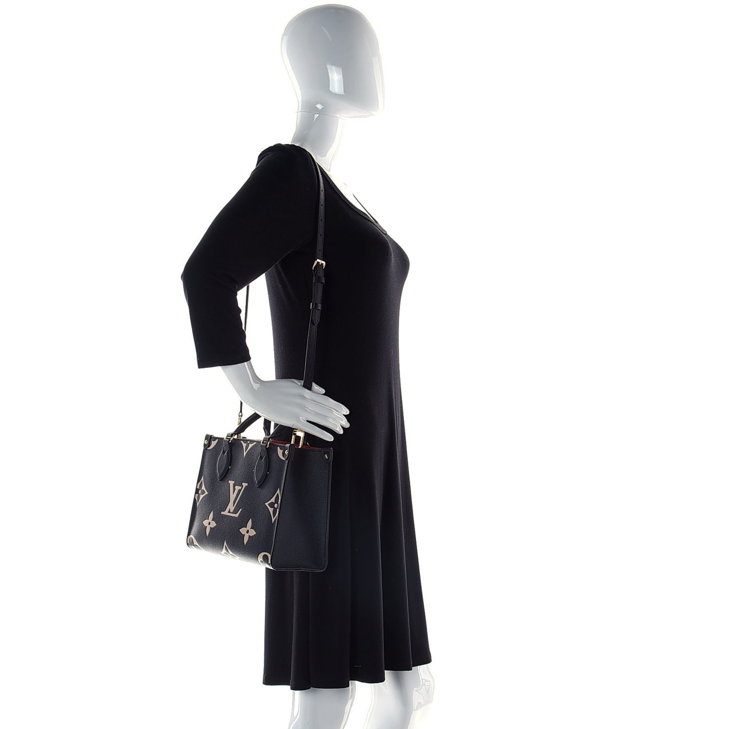 Empreinte Monogram Giant Onthego PM Black Beige