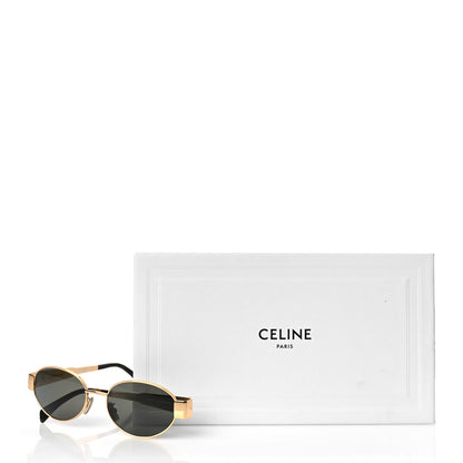 Celine Metal Triomphe 01 Sunglasses CL40235U Gold Green 7 of 7