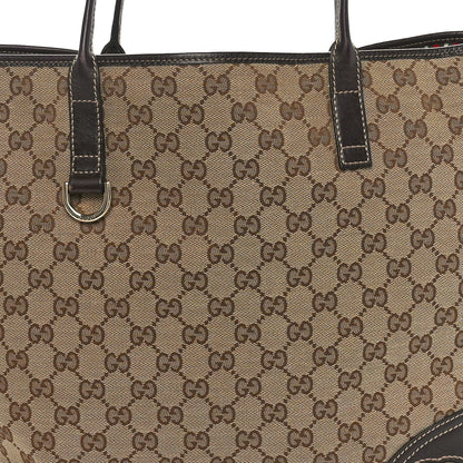 Gucci Monogram Large New Britt Tote Brown 8 of 10