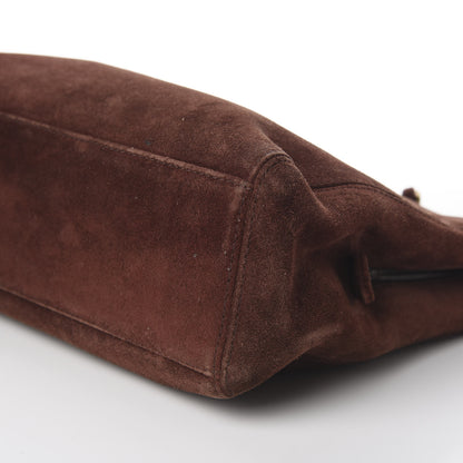 Chanel Suede Logo Tote Brown 7 of 10