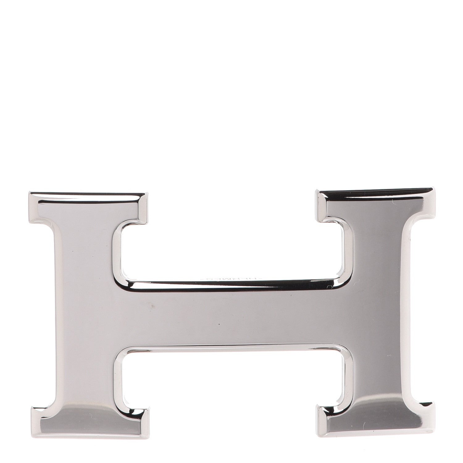 Hermes Polished Palladium 32mm H Belt Buckle Silver 1 of 4
