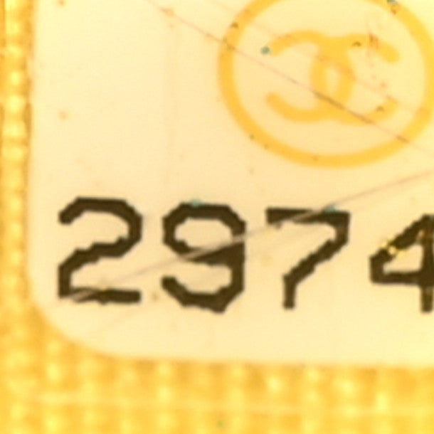 Denim Quilted Coco Wallet On Chain WOC Yellow