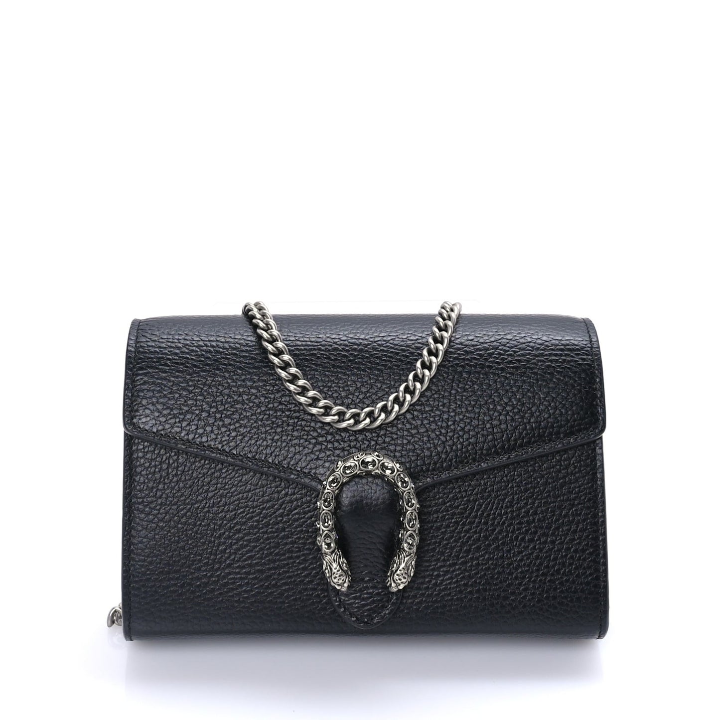 Calfskin Mini Dionysus Chain Wallet  Black