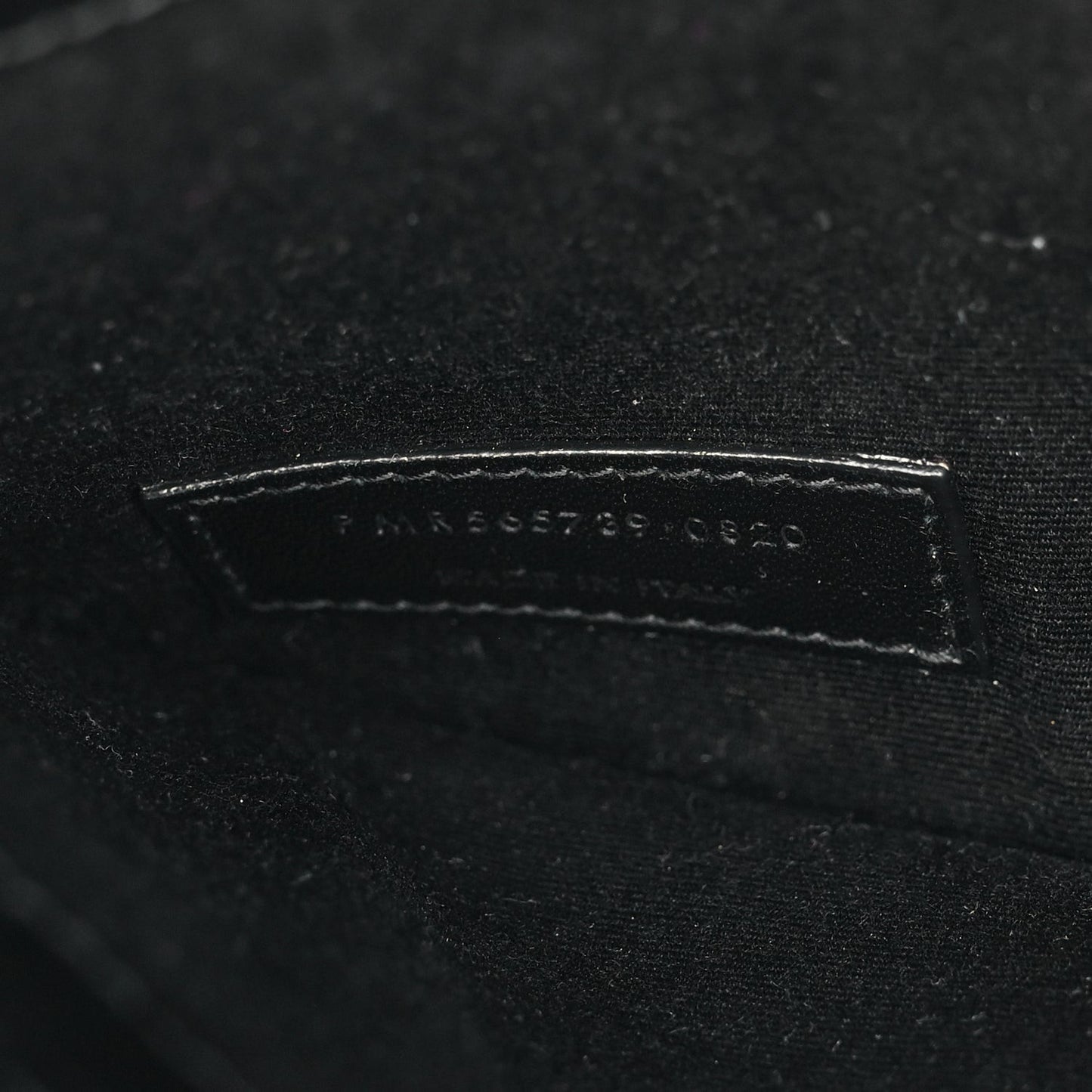 Calfskin Crocodile Embossed Uptown Monogram Clutch Black