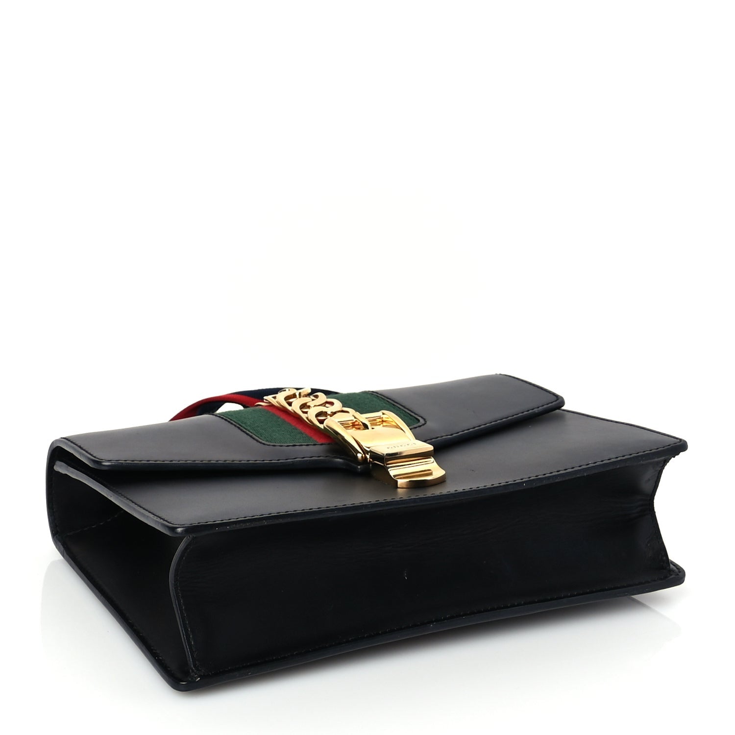 Gucci Calfskin Small Sylvie Shoulder Bag Blue Agata 3 of 8