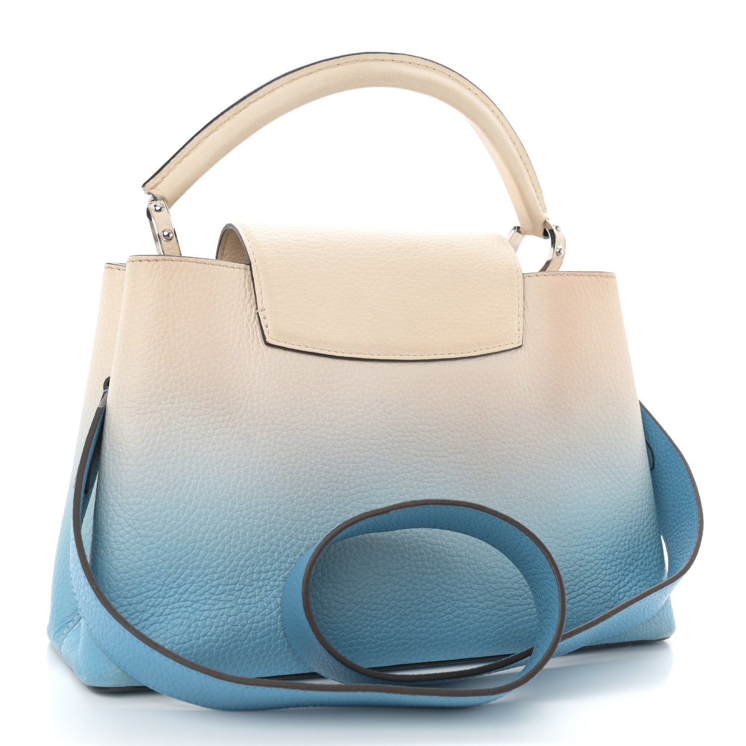 Louis Vuitton Taurillon Capucines MM Gradient Blue 3 of 13