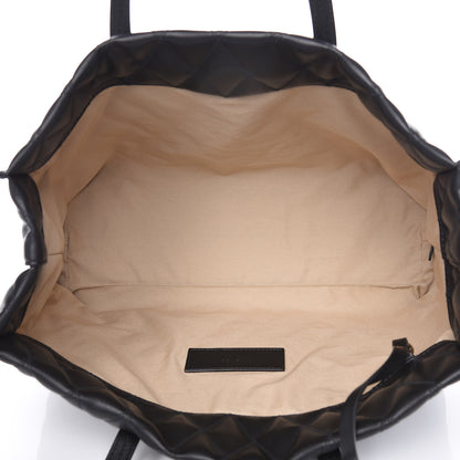 Givenchy Rubber Effect Canvas Quilted Duo Shopper Tote Black 6 of 11