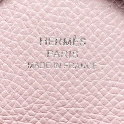 Hermes Epsom Calvi Duo Card Case Mauve Pale 6 of 8