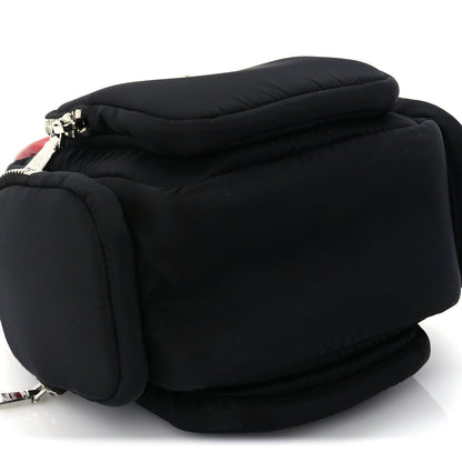 Prada Tessuto Nylon Pocket Top Handle Cargo Bag  Black Fuoco 7 of 8