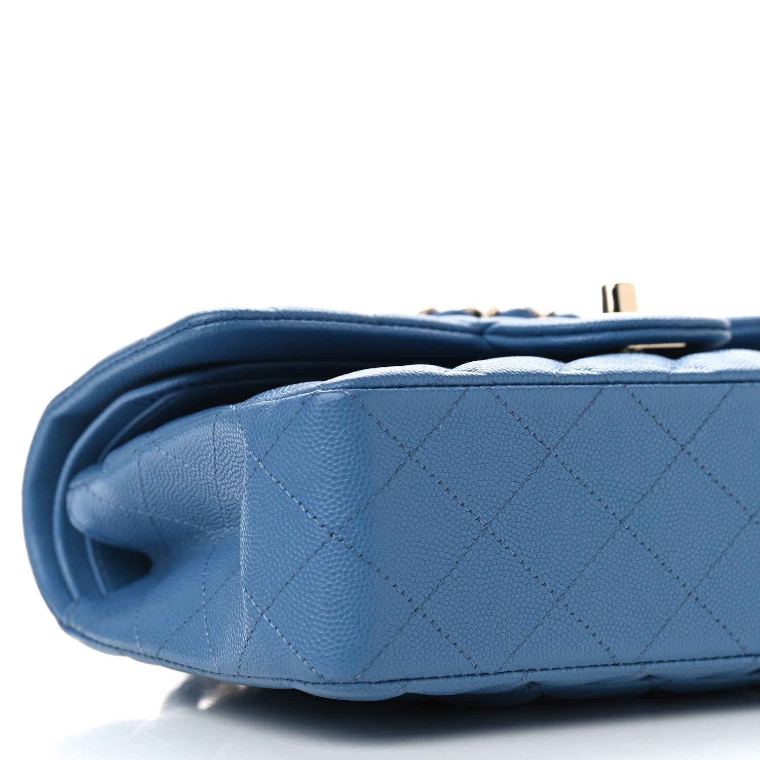 Chanel Caviar Quilted Small Double Flap Blue 8 of 10