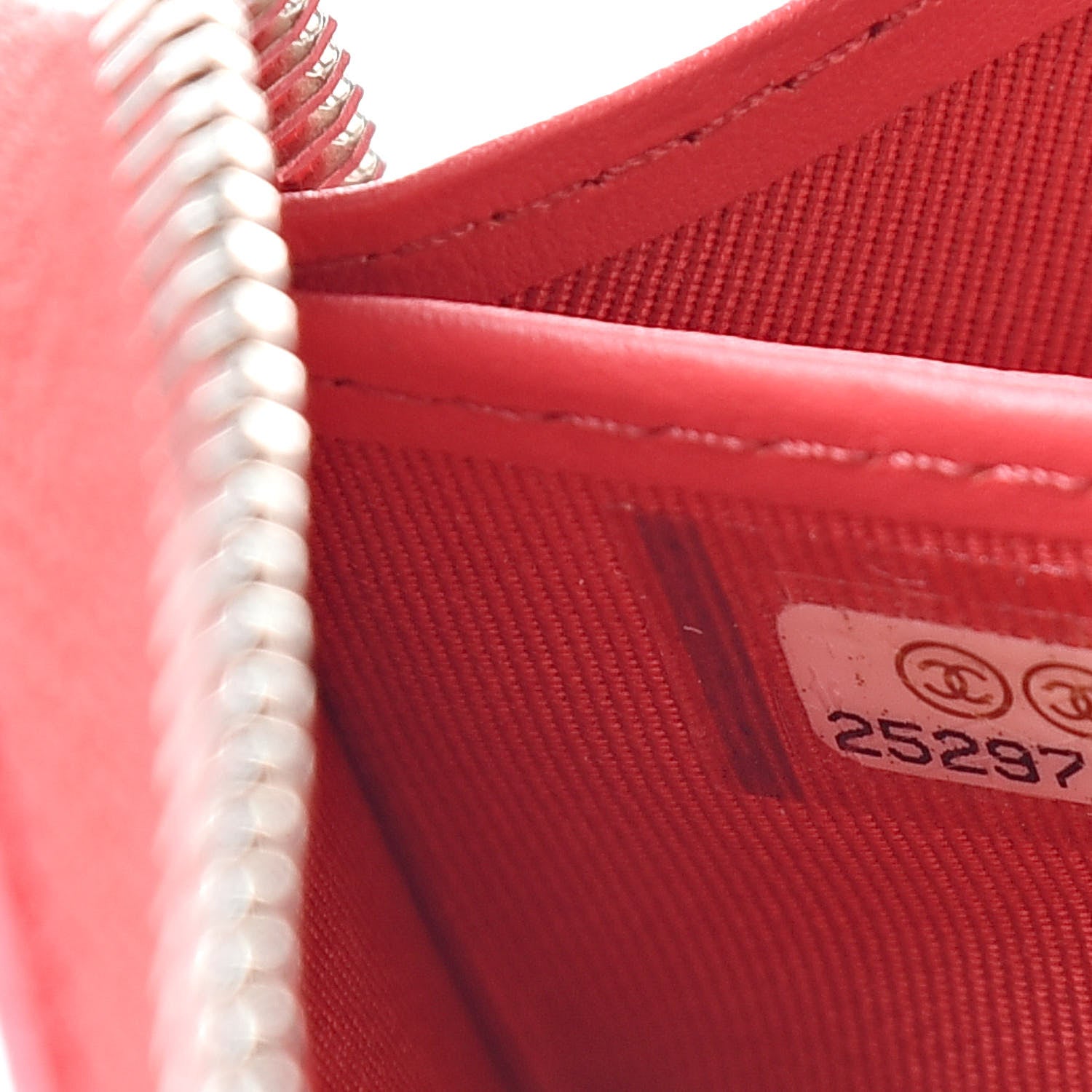 Chanel Caviar Quilted Large Gusset Zip Around Wallet Pink 8 of 11